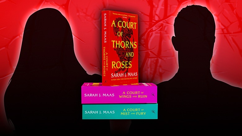 Silhouettes with ACOTAR books