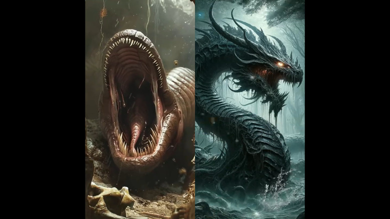 Middengard Wyrm side by side AI images