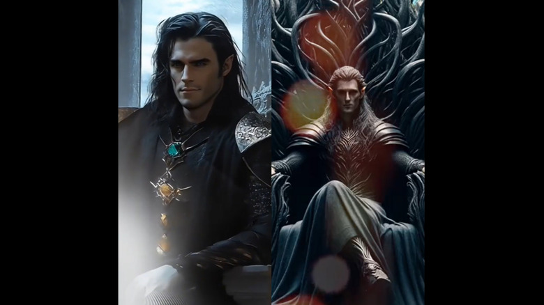 The King of Hybern side by side AI images