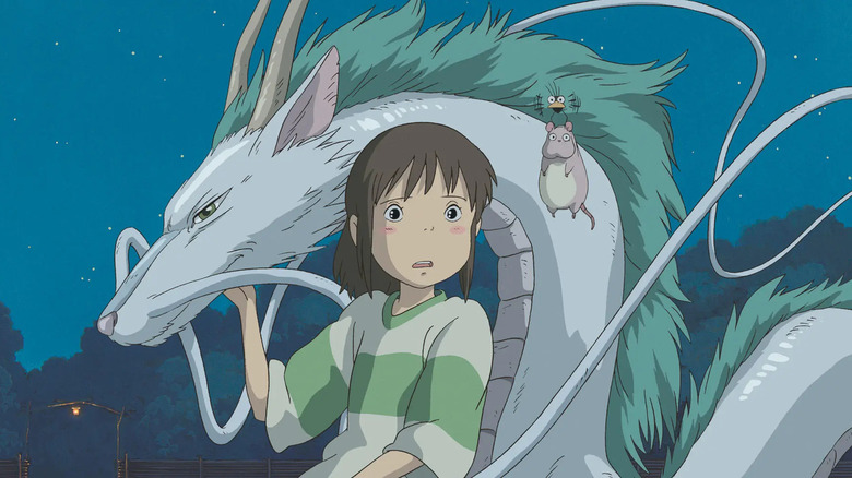 Chihiro with Haku