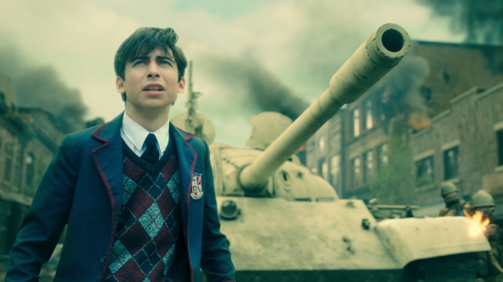 Aidan Gallagher in The Umbrella Academy