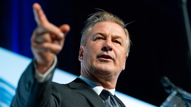 Alec Baldwin pointing