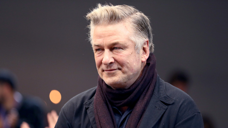 Alec Baldwin smirking