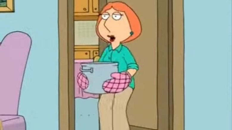 Lois Griffin offering chowder