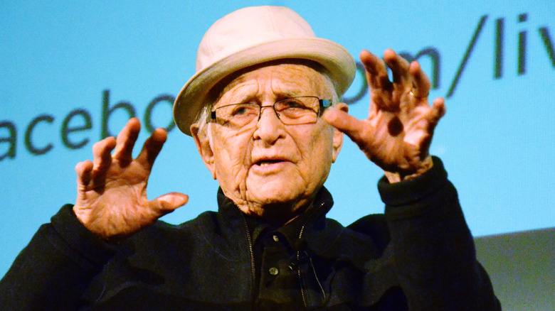 Norman Lear speaking at event
