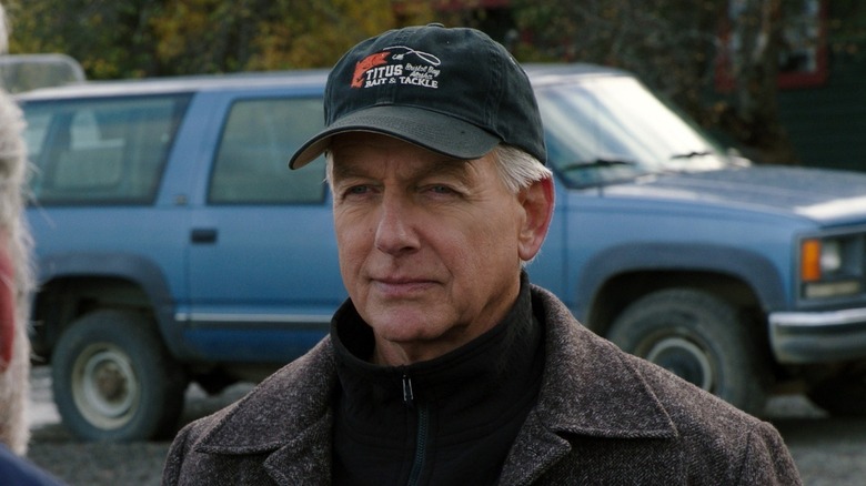 Leroy Jethro Gibbs wearing a fishing cap in NCIS