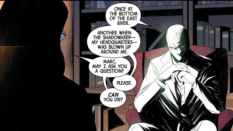 Moon Knight explaining immortality