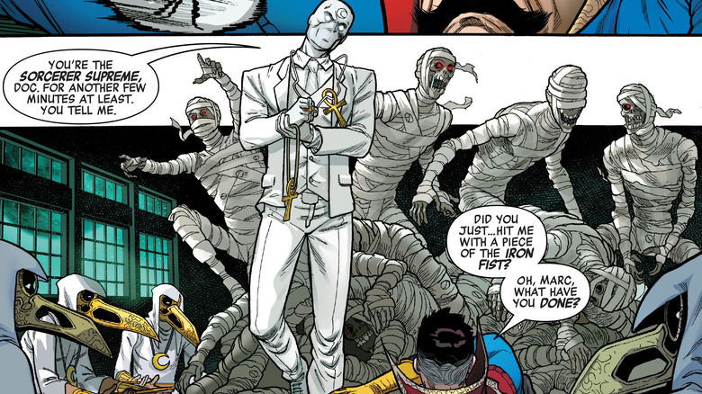 Moon Knight with zombies