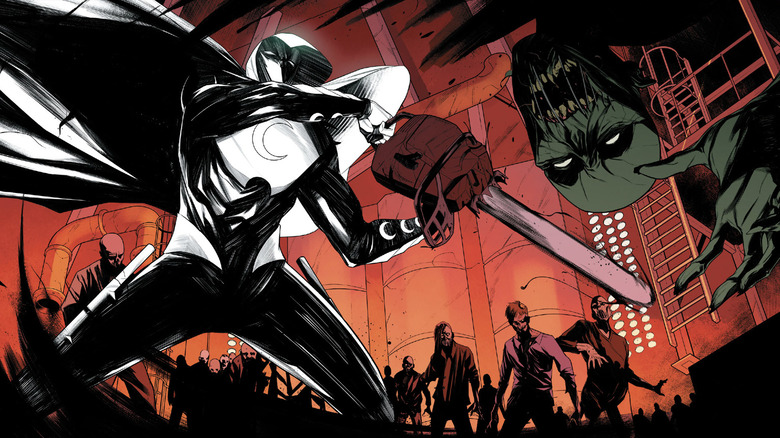 Moon Knight wields chainsaw