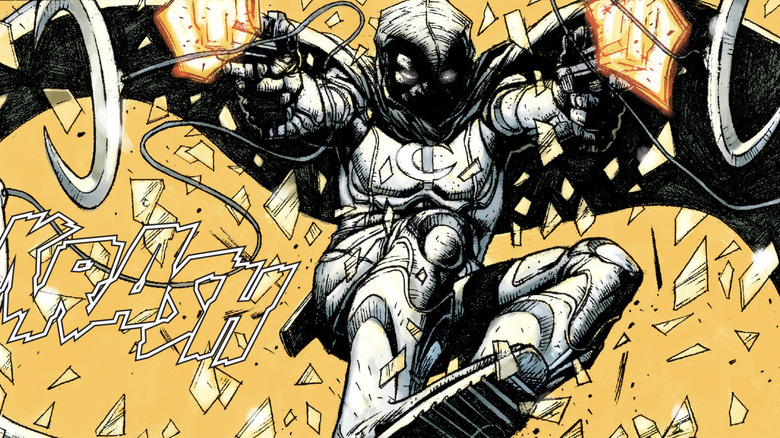 Moon Knight shoots grappling guns