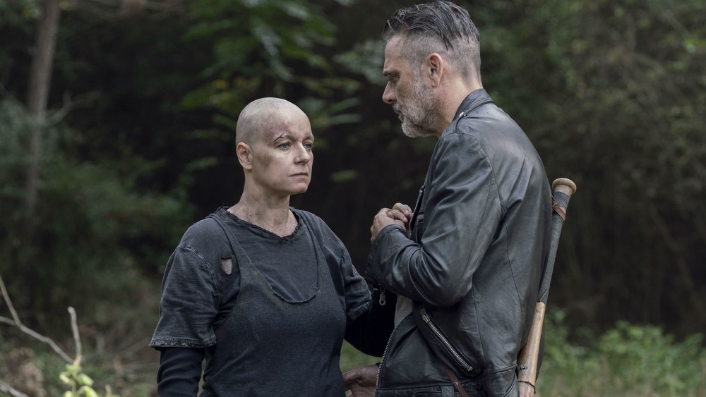 Samantha Morton and Jeffrey Dean Morgan on The Walking Dead