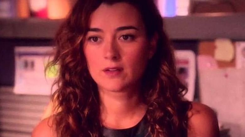 Ziva David looking serious