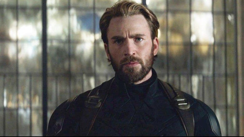 Steve Rogers looking stern