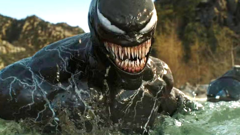 Venom wading in water