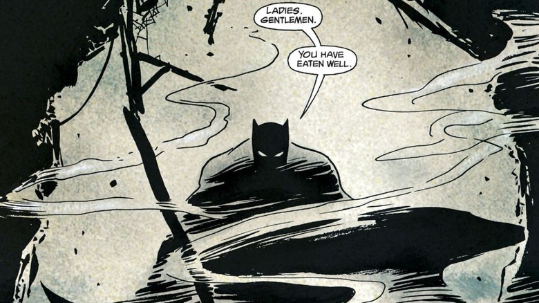 Batman speaking in shadow