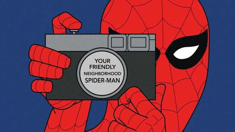 Spider-Man taking photos