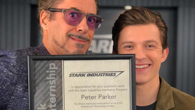 Tony Stark and Peter Parker