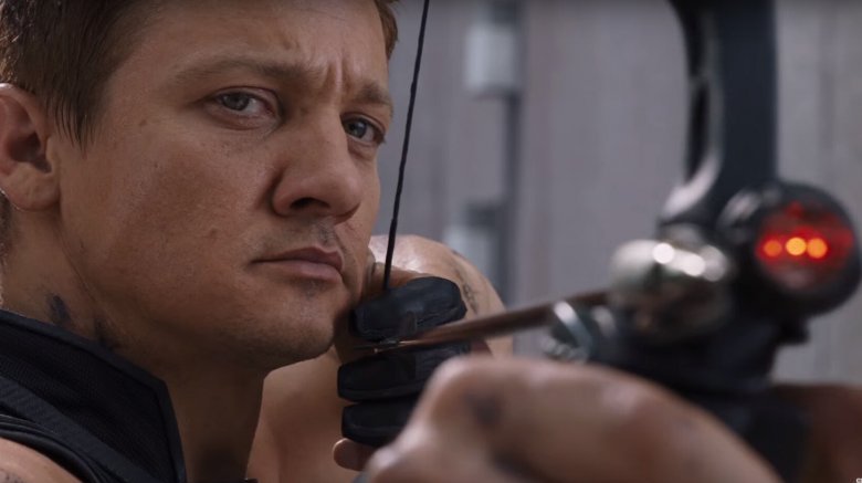 Jeremy Renner as Hawkeye in Avengers