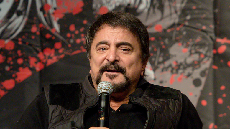 Savini talking at an Q&A panel