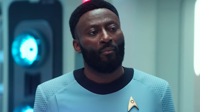 Dr. M'Benga (Babs Olusanmokun) aboard the USS Enterprise