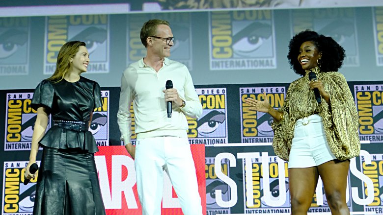 Elizabeth Olsen, Paul Bettany, and Teyonah Parris