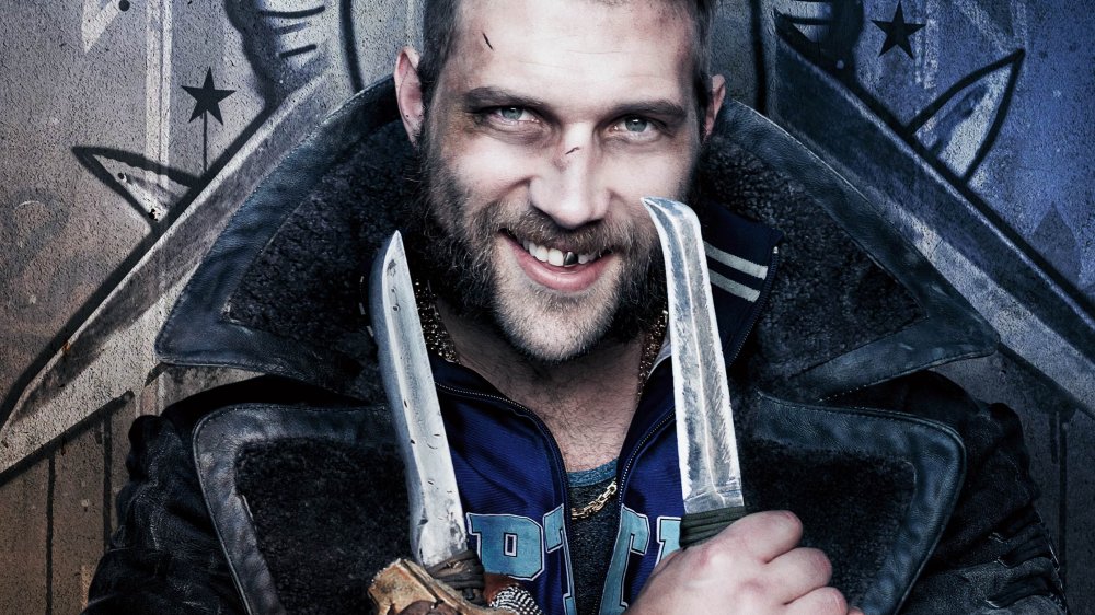 Jai Courtney as Captain Boomerang in promo art for Suicide Squad