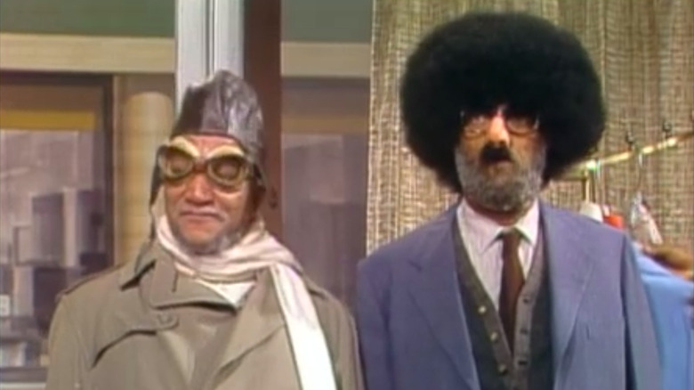 Fred and Grady in ridiculous disguises