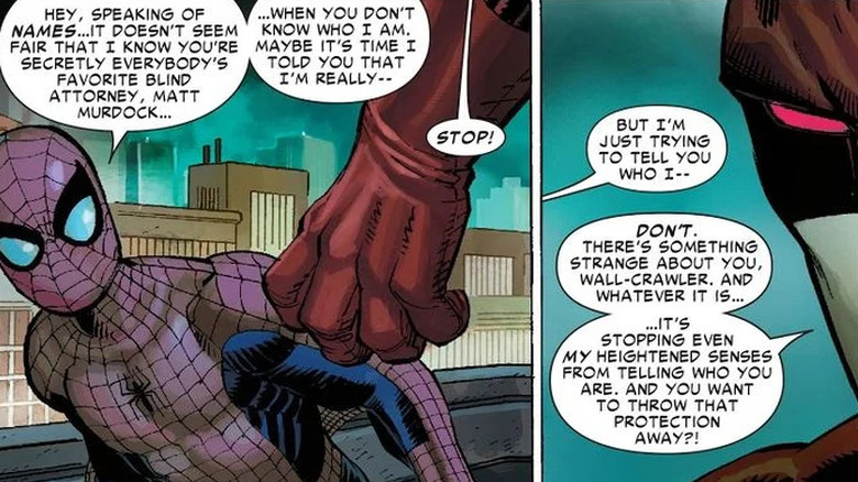 Spider-Man talks to Daredevil