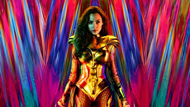 Gal Gadot as Wonder Woman in the new gold costume