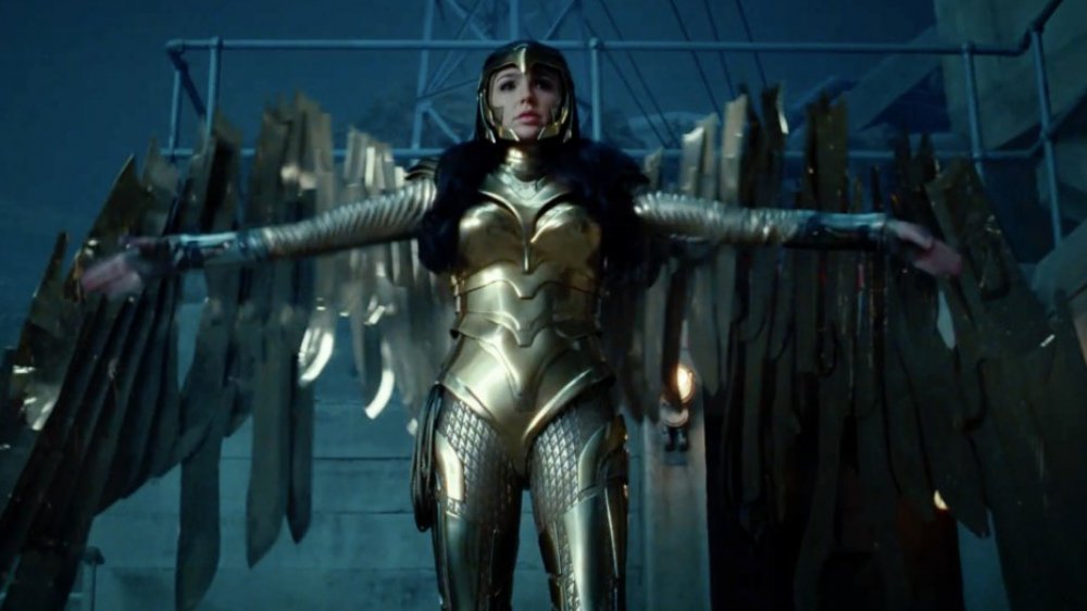 Wonder Woman in her gold outfit