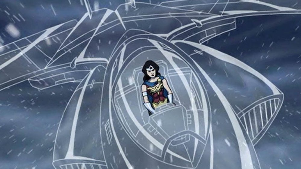 Wonder Woman in the invisible jet