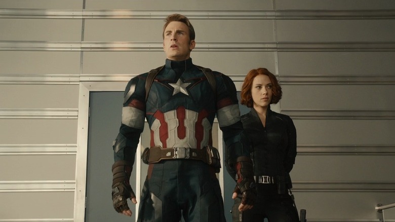 Captain America and Black Widow rally the Avengers