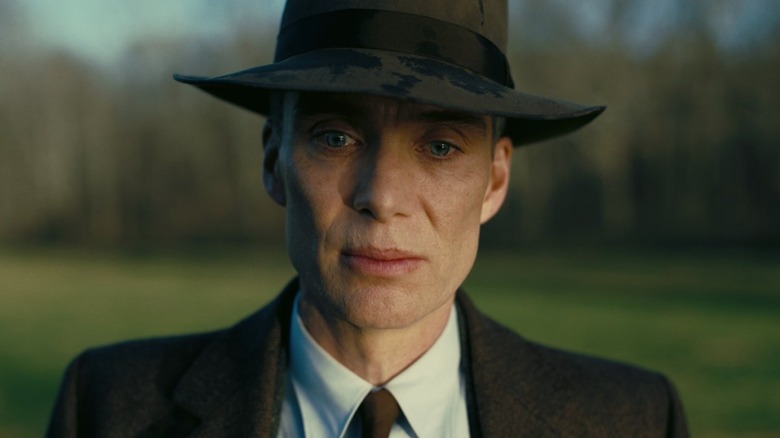 J. Robert Oppenheimer wearing hat