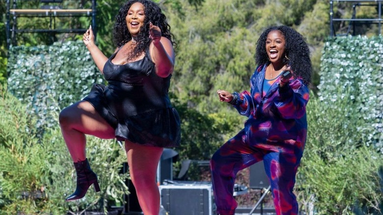 Lizzo and Arianna Davis