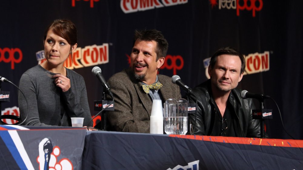 Amber Nash, Lucky Yates, and Christian Slater and New York Comic Con