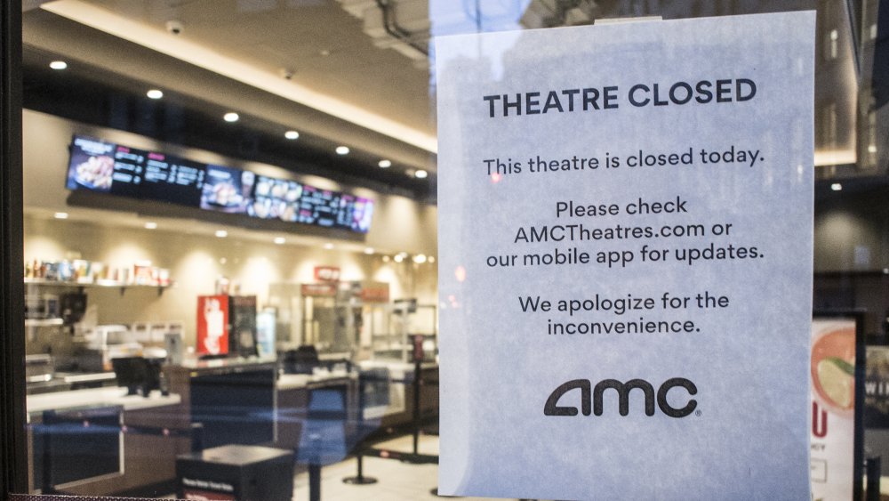 A closed AMC theatre in New York City