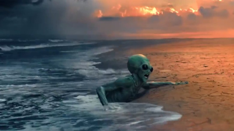 Alien in surf