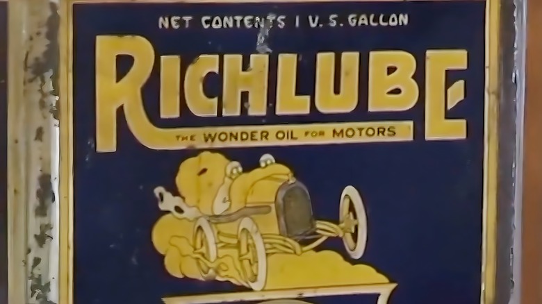 A close-up shot of the Richlube oil can