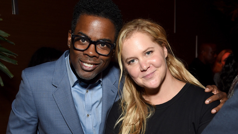 Chris Rock and Amy Schumer in public