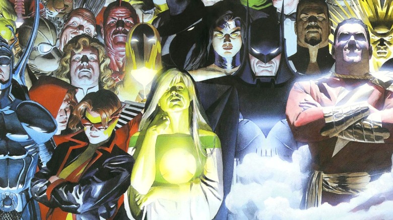 Batman with Kingdom Come superheroes