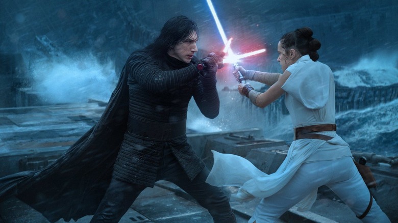 Rey duels Kylo Ren