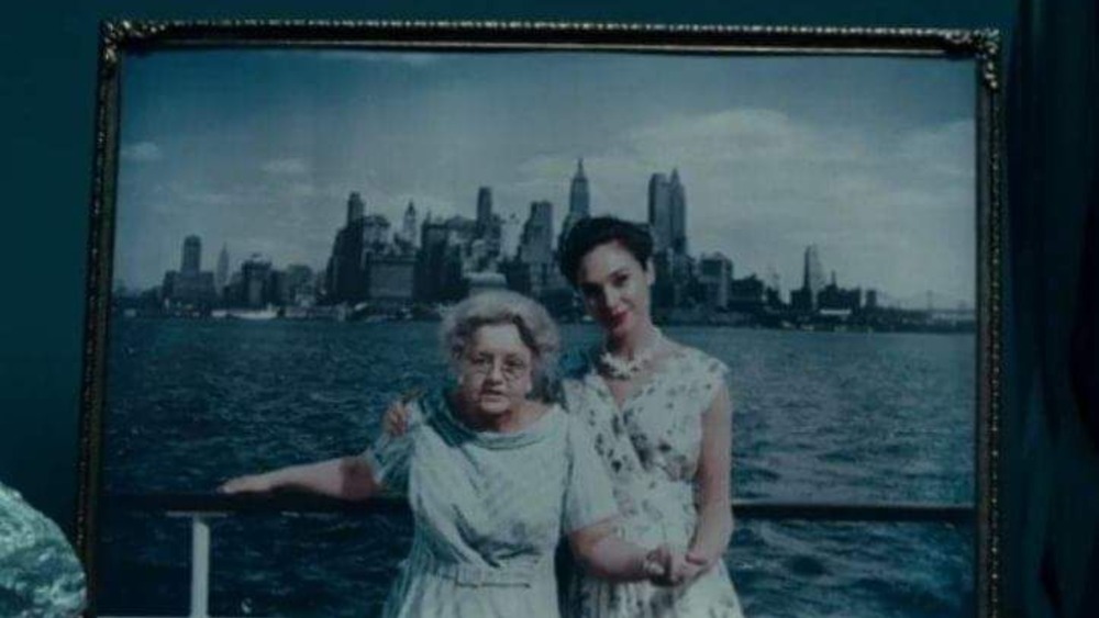 Diana (Gal Gadot) and Etta Candy on a ferry in Wonder Woman 1984