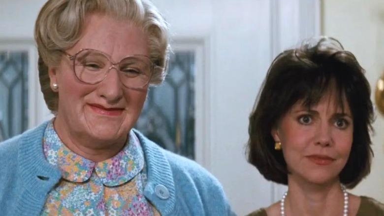 Mrs. Doubtfire next to Miranda