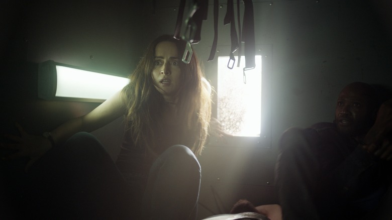 Ana de la Reguera in a scene from The Forever Purge 