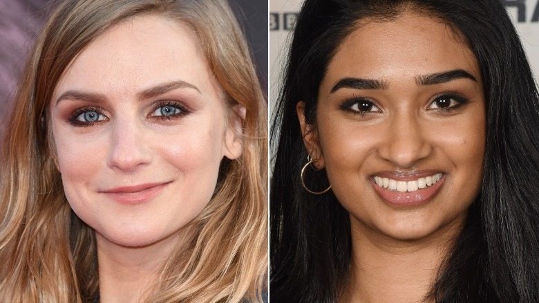 Faye Marsay and Varada Sethu split image