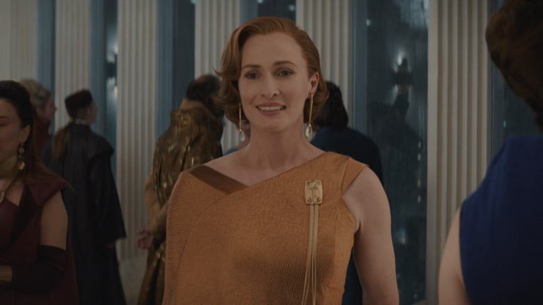 Mon Mothma smiling