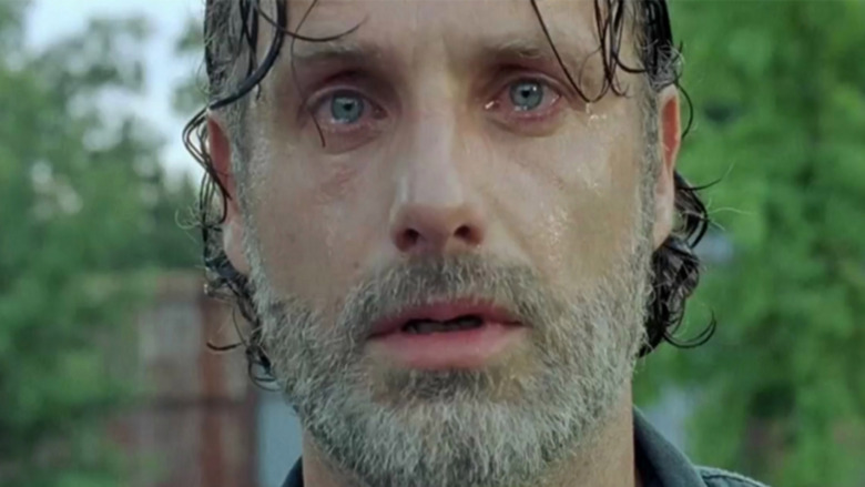 Rick crying