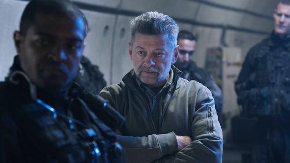 Andy Serkis in a tunnel