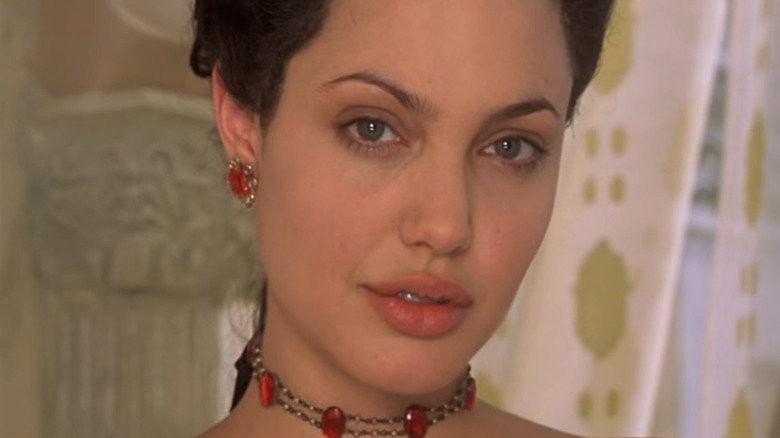 Angelina Jolie cocks head