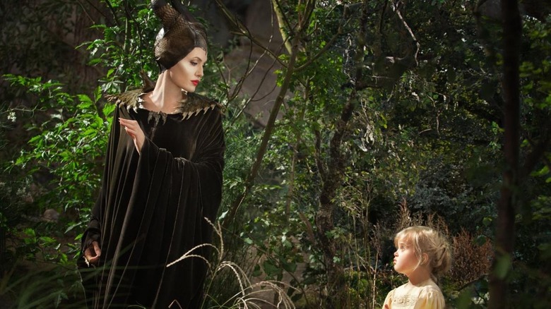 Maleficent with Aurora in Maleficent